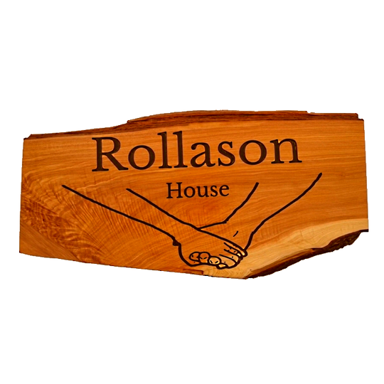 Macrocarpa 'Rollason House' sign